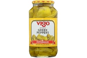Vigo Importing Company Peppers, Greek, 32-Ounce (Pack of 6)