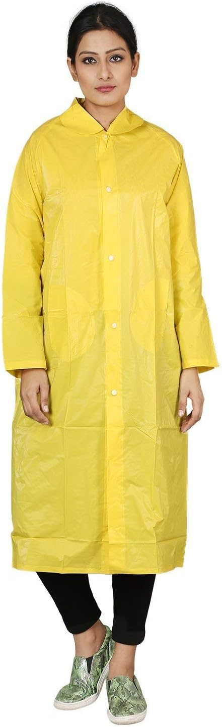 REXBURGStylish Women's/Girl Rain Coat/Rain Wear Absolute Comfortable and Made with 100% Water Proof Material.