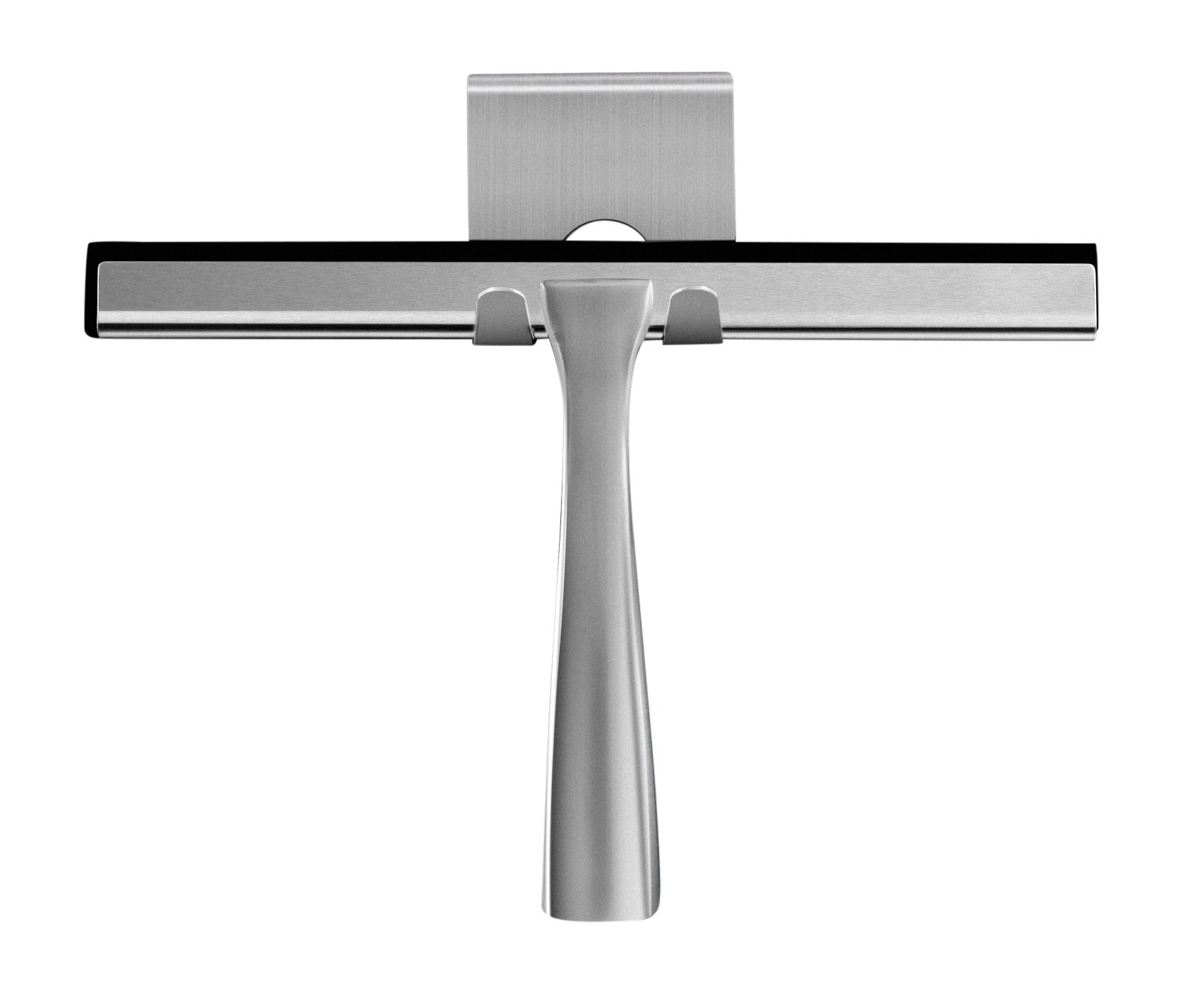 Ambrosya® | Exclusive shower puller made of stainless steel | Puller Bath Puller Bathroom Shower Wiper Window Wiper Holder Bracket Toilet WC Wiper (Stainless Steel (Brushed))