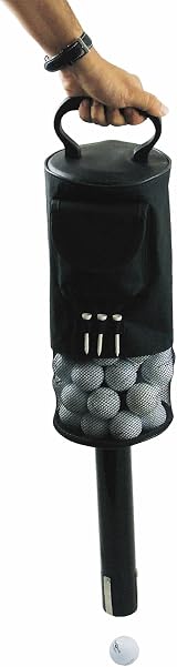 Longridge Shag Ball Bag Deluxe Black for Golf Holds 75 Balls view 3