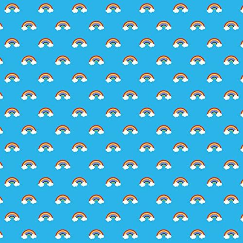 WallCandy Arts Removable Wallpaper, Rainbow Blue