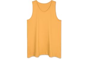 ALLSENSE Men's Sleeveless Premium Basic Casual Solid Tank Top Shirts