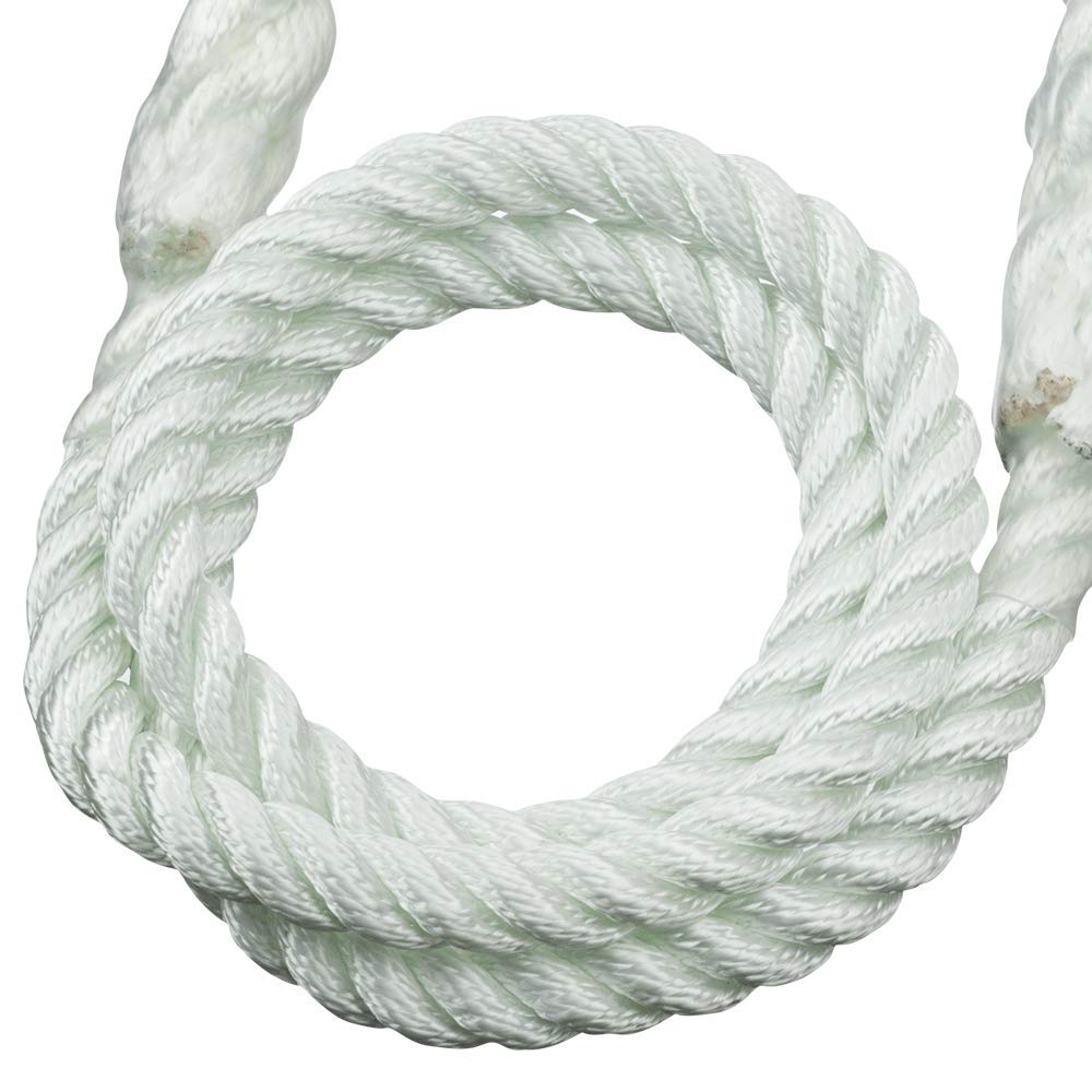 Peakworks Fall Protection Restraint Lanyard with Rope and 2 Snap Hooks, 3 ft. Length, White, V8151003: Industrial & Scientific