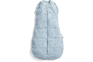 ergoPouch Cocoon Swaddle Sack 1.0 TOG - Baby Sleep Sack, Gentle Snug Fit Helps Calm Startle Reflex, Ideal for Arms In/Out Sleeping, Soft Breathable Fabric for Better Sleep (0-3 Months, Dragonflies)