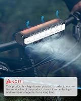Neialla Bike Lights Front Back 10000 Lumens 8 Hours 5+5 Modes IPX4 Rechargeable view 7