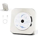 Yintiny Off White Audio CD Player with Speakers for