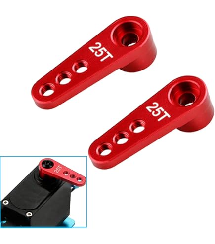 Lot De 4 Bras Servo 15T En Aluminium Pour Axial SCX24 1/24 - Compatible Emax ES08MA, Upgrade RC Crawler