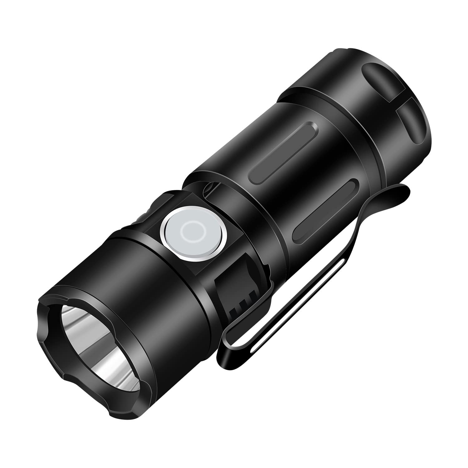 YUYTE Mini Torch, 800LM Super Small Torches with Pocket Clip, IPX5 Waterproof Pocket Torch,Ultra Bright Portable Small LED Flashlight for Hiking,Camping
