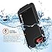 Punkjuice iPhone 7 Plus Battery Case Waterproof Slim Portable Power Juice Bank W/ 4800mAh High Capacity [Fastcharging] 120% Extra Battery Life Compatible W/Apple iPhone 8 Plus & 7 Plus [Jet Black]