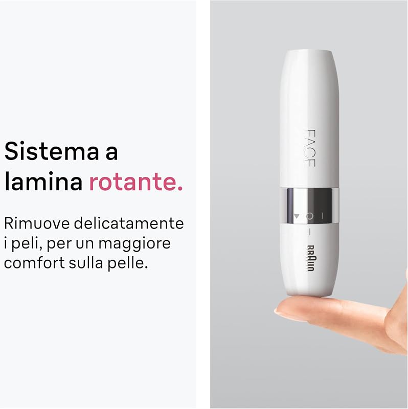 Face Epilatore Viso Donna con Rifinitore di Precisione, FS1005 Bianco