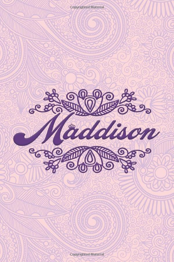 Maddison- i'm Maddison, nootbook: Ruled 6x9 -100 pages Ruled writing journal lined. diary. notebook Maddison, a notebook. this notebook for Maddison, ... name of Maddison in the notebook cover.