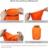 ioutdoor Waterproof Dry Bag 2L Orange Lightweight Compression Sack Kayaking view 5