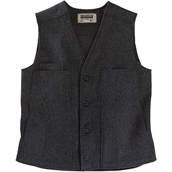 トップス Filson Mackinaw Wool Vest Charcoal XS Mackinaw Wool Vest | Filson