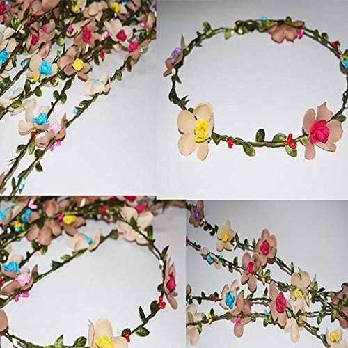 VAPKER 252 Ft Artificial Vines Fake Foliage Mini Leaf Plant Garland DIY Fake Hanging Plants Silk Ivy Garlands Simulation Green Leaves for Wedding Wall Crafts Party Decor - Thumbnail 7
