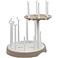 DIJIAMEIYA Baby Bottle Drying Rack,Double-Layer Bottle Drying Rack,Hold Up to 16 Baby Bottles,Suitable for Indoor,Kitchen,Living Room（Pink Lotus Root）