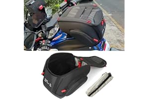 WALIPILUSI Motorcycle 12L Waterproof Fuel Tank Bag Fits for BMW R1300GS Adventure R1300 GS ADV 2024 2025 Front Portable Tool Backpack Black Nylon Travel Luggage Storage Bag Quick Lock Kit