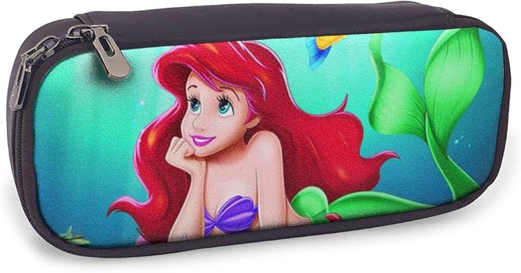 Amazon リトルマーメイド アリエル Pu 革 ペンケース 大容量 おしゃれ 高校生 アニメ 鉛筆 筆箱 漫画 軽量 通学 子供 学生 文具収納 化粧ポーチ 多機能 男女兼用 防水 文房具 ダブルジッパー 革のえんぴつ包み Generies シューズ バッグ
