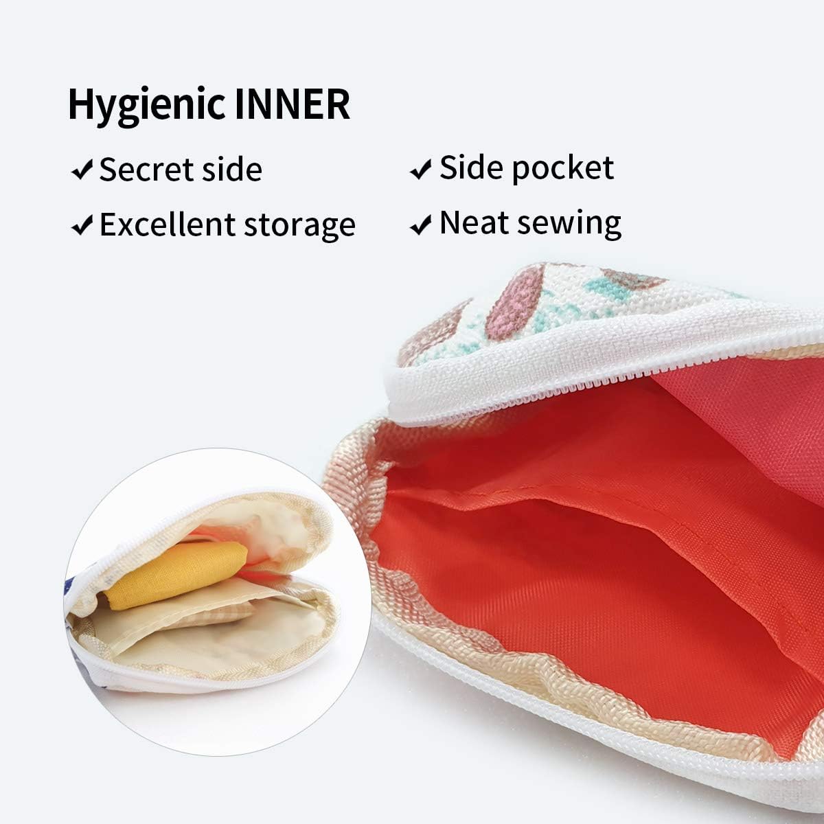 think ECO Menstrual Liner Pads Pouch, Sanitary Napkins Bag, Secret & Cuty (Pouch_Paris): Health & Personal Care