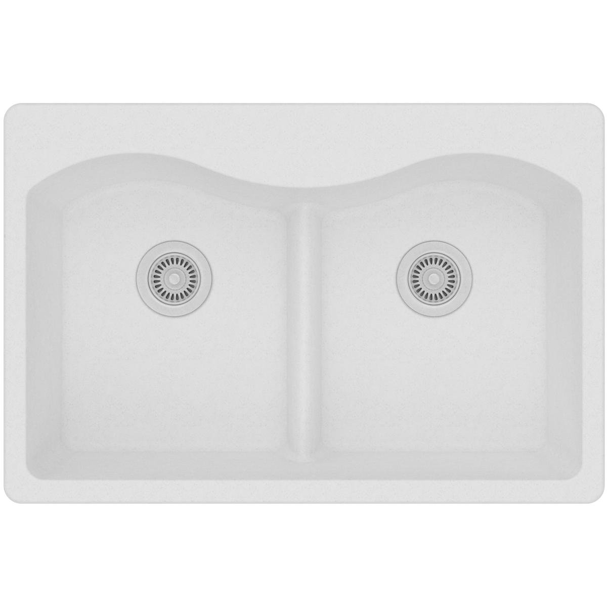 Best Elkay Quartz Kitchen Sink 33X22 Drop In Double Bowl