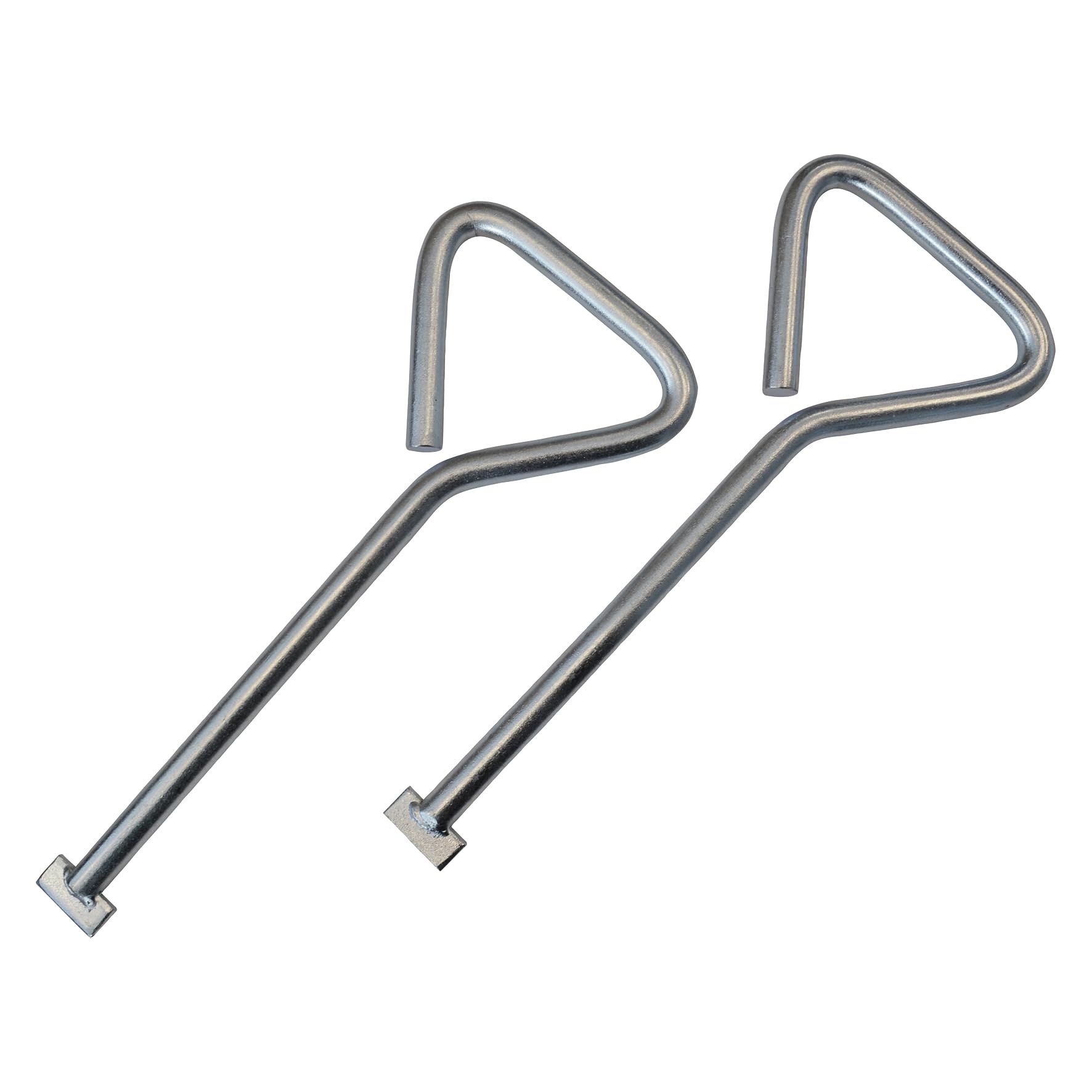 Faithfull Manhole Keys (Pair), T Shape End, Heavy-Duty Zinc Plated - 320mm