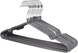 1Above 25x Premium Rubber Coated Hangers Grey 0.4cm Thick Heavy Duty