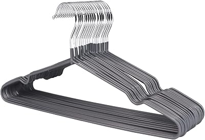1Above 25x Premium Rubber Coated Hangers Grey 0.4cm Thick Heavy Duty