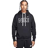 Nike Sportswear Club Fleece Men's Pullover Hoodie (BLACK/WHITE, FQ6155-010) Size Small