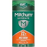 Mitchum 72H Odor Protection Antiperspirant Deodorant, Bold Energy, 2.7 oz | Antiperspirant deodorant for men with up to 72hr odor protection. Invisible solid. Bold Energy scent.