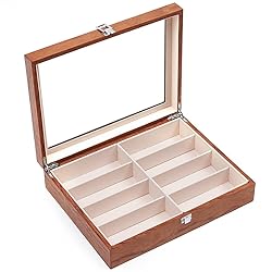 Eapmic 8 Slots Eyeglass Sunglass Storage Watch Box