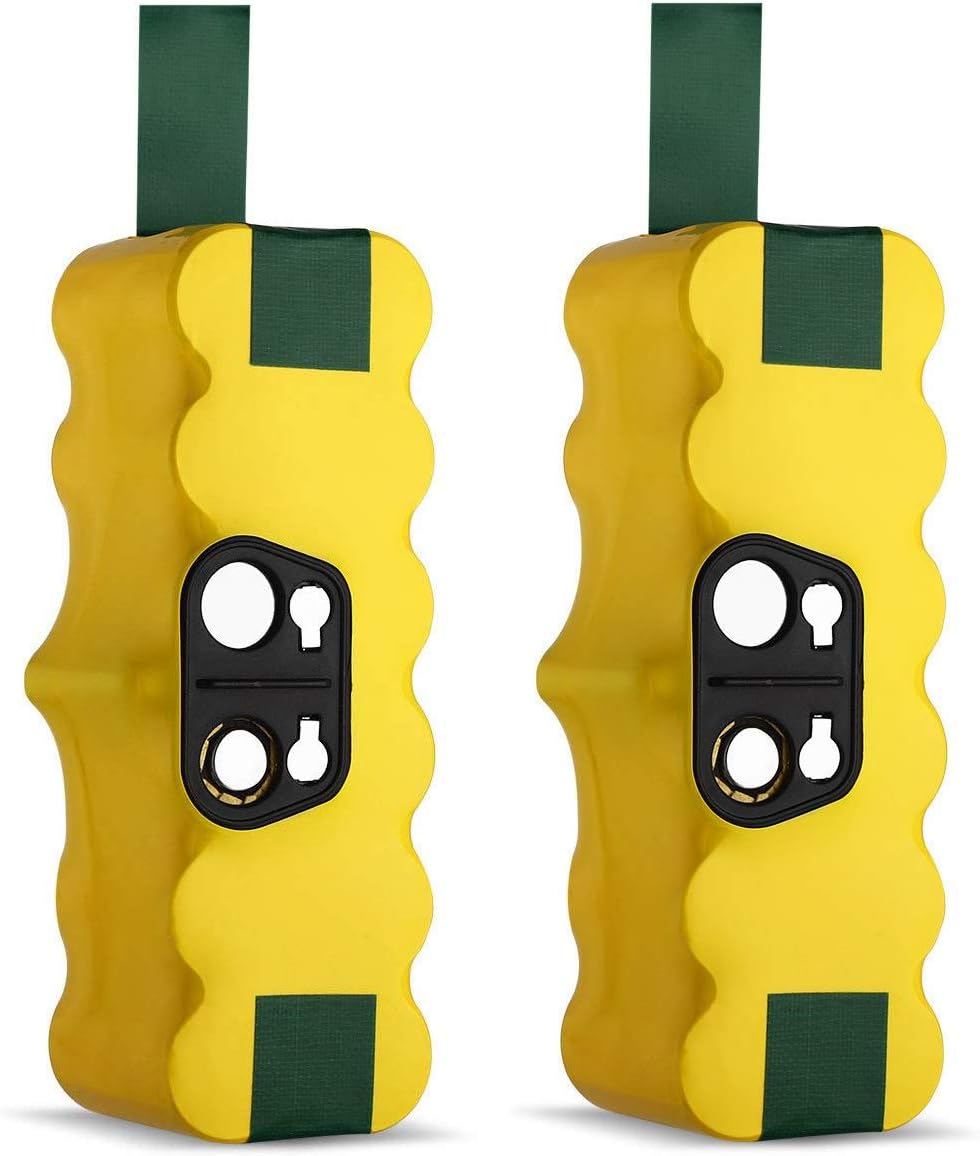 2Pack Upgrade 4.5Ah 14.4V Vacuum Battery for iRobot Roomba 14.4Volt Battery Ni-MH R3 500 600 700 800 900 Series, 500 510 530 531 532 535 536 540 550 552 560 570 580 595 600 620 650 660 700 760 770 780