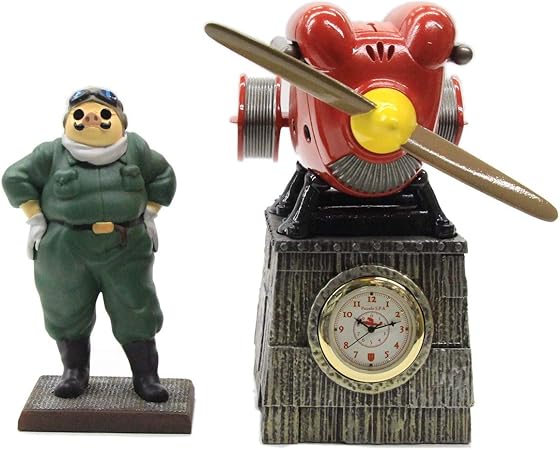 Amazon 紅の豚 サボイアs 21試作戦闘艇置時計 ポルコ ロッソ フィギュア ドール 通販