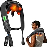 CuPiLo Shiatsu Neck and Shoulder Massager with Heat [Remote Control], FSA Eligible HSA, 6D Kneading Cordless Neck Massager for Pain Relief Deep Tissue, Gifts for Men Women Seniors