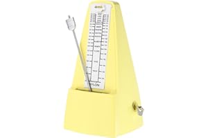 MECCANIXITY Mechanical Metronome,High Accuracy Musical Timer Universal Metronome for Piano Guitar Violin Ukulele Player,Yello