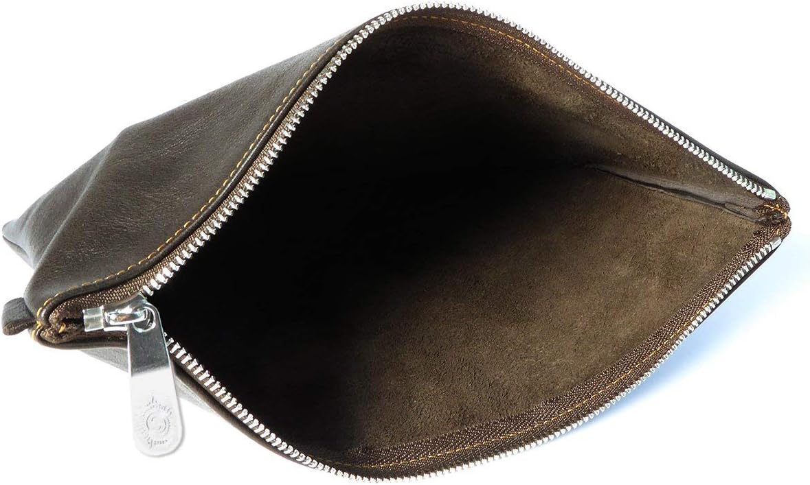 Sonnenleder "Weil" High Quality Leather Bank bag, Color: Mocca, Natural Leather * Made in Germany - Image 5