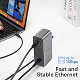 MOKiN USB C Docking Station 100W PD 4K HDMI 10Gbps Ethernet MacBook Dell view 5