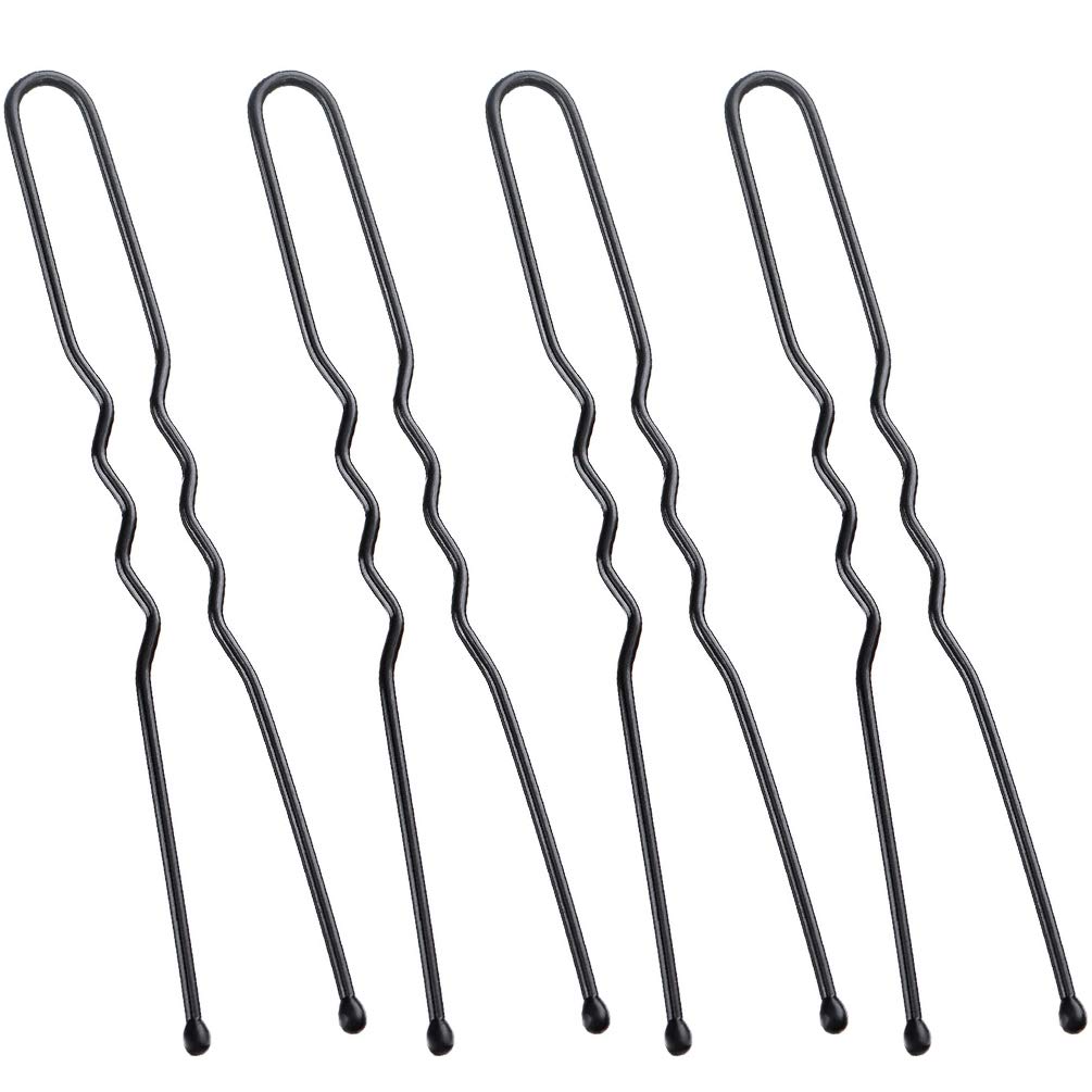 U Shaped Hair Pins, KINGMAS 180 Pack U Shaped Bobby Pins Bun Hair Pins with Storage Box (2 inch) : Beauty