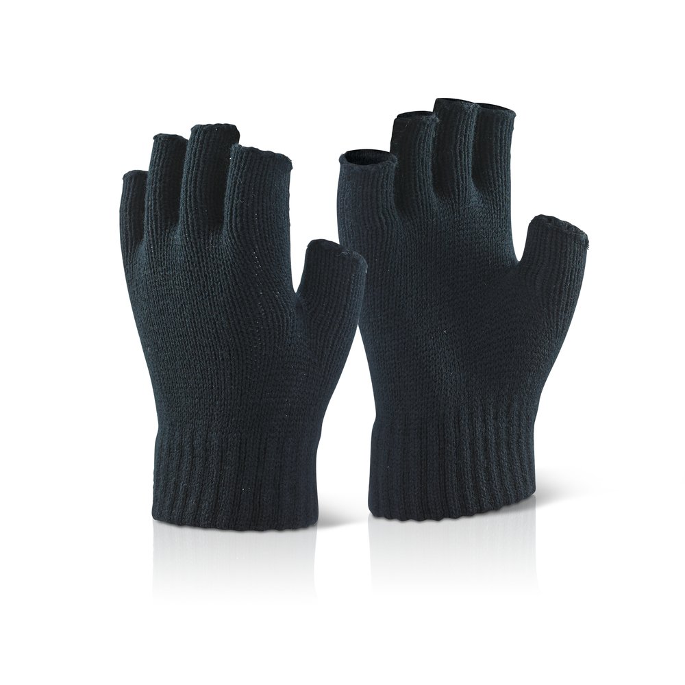 FINGERLESS MITTS BLACK