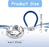 Gunwon 2 Pcs Bicycle Spoke Wrench Tool 6 in 1 Spoke Key Set Silver Blue view 2