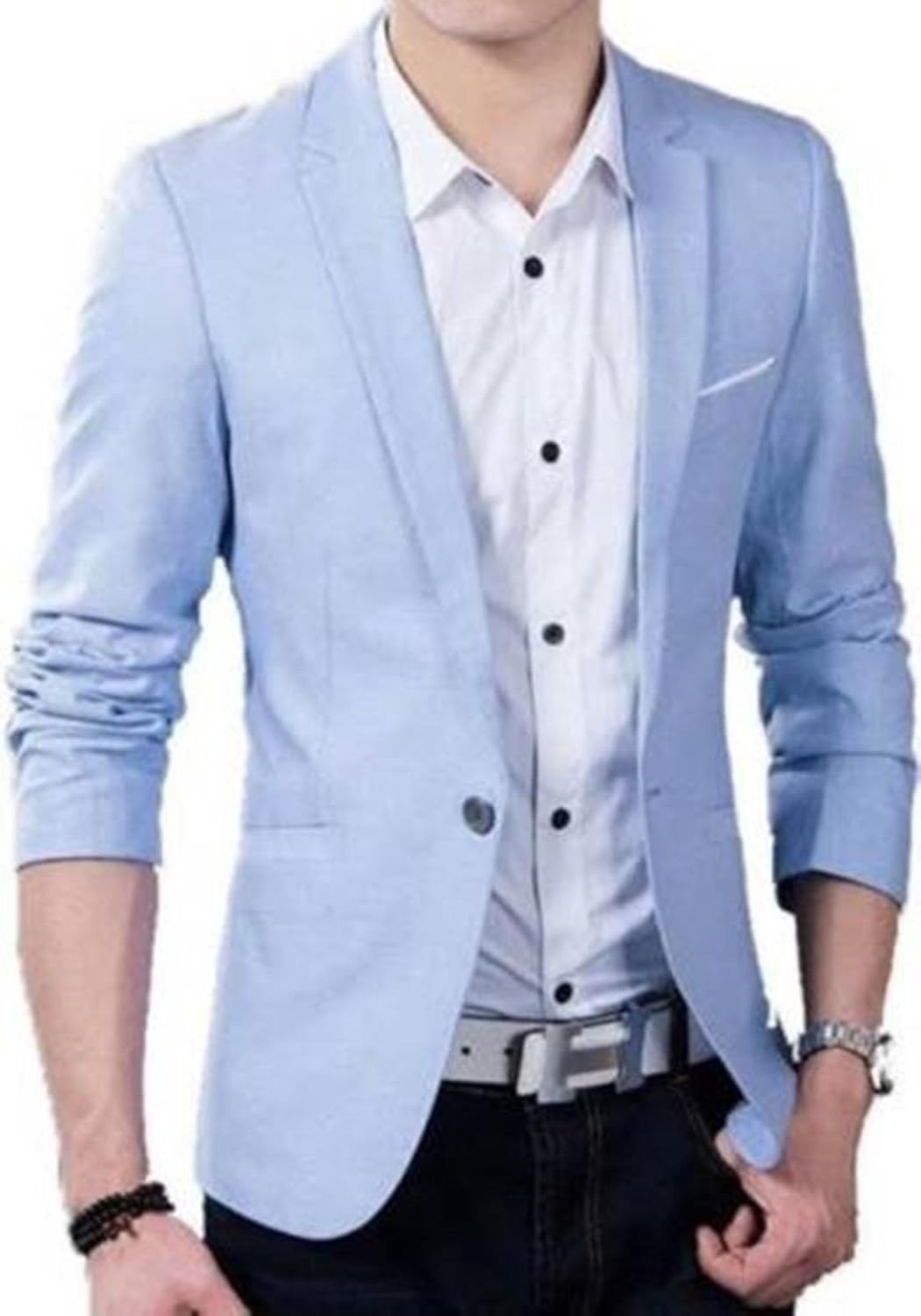 blazer sky blue