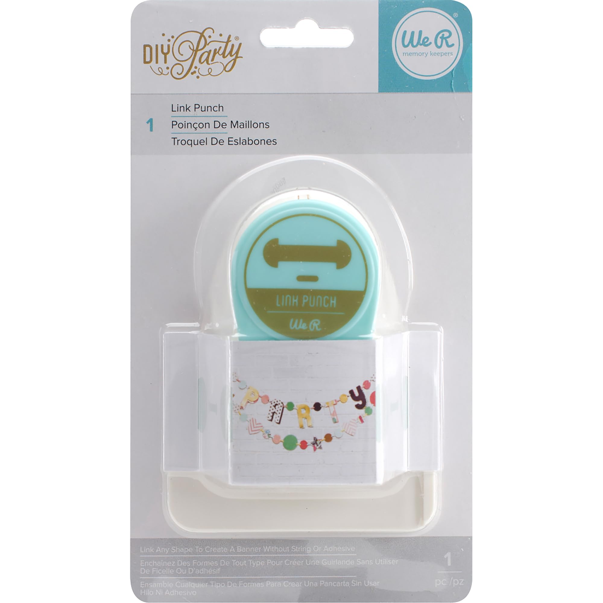 We R Memory Keepers Banners Link Punch,Multicolor,11.43x19.68x5.84 cm