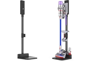 AIKOLZON Vacuum Stand for Dyson V15 Detect Gen5detect Absolute V12 V11 V10 V8 V7 V6 Standing Dock Attachment Organizer Compatible with Dyson Accessory Holder and Metal Storage Bracket