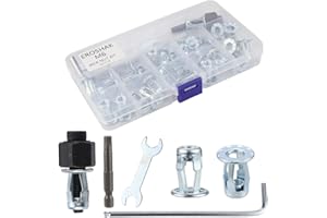 EROSHAK M6 Jack Nut with Installation Tool Threaded Insert Nuts Nutserts Jack nut Srew Anchor Spider Rivnut Blind for Plastic Polywood Pressboard Hardboard