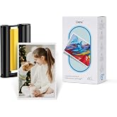 Liene Amber M100/M200/M110/M210 4x6'' Photo Printer 40 Sheets Photo Paper &amp; 1 Cartridge Refill Only for DHP512/DHP513/DHP514/DHP515