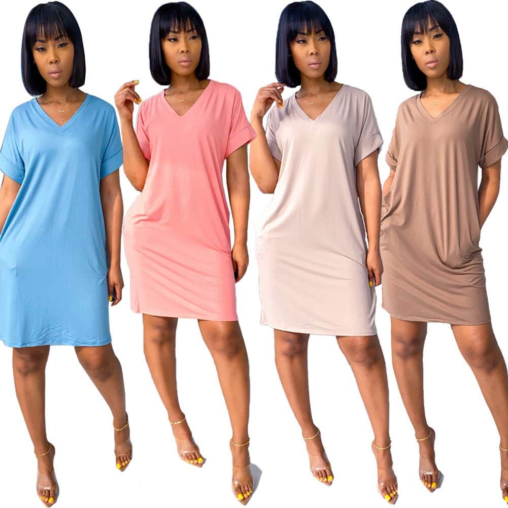 v neck solid color short sleeve pocket romper