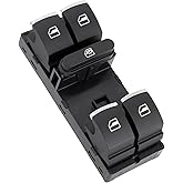 LesNau Driver Side Master Power Window Switch Panel 5ND959857 Compatible with Volkswagen Golf Jetta Tiguan Passat CC Polo Rabbit GTI R32 Replace 5K4959857 5K0959857