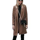 IDEALSANXUN Womens Wool Coats Fall Winter Trench Coat Dressy Blazer Jackets