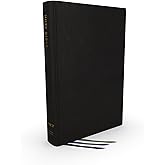 NET Bible, Thinline Large Print, Genuine Leather, Black, Thumb Indexed, Comfort Print: Holy Bible