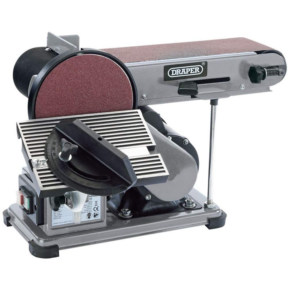 Draper 53005 300W 230V Belt and Disc Sander 150mm Disc (BDS150),Blue