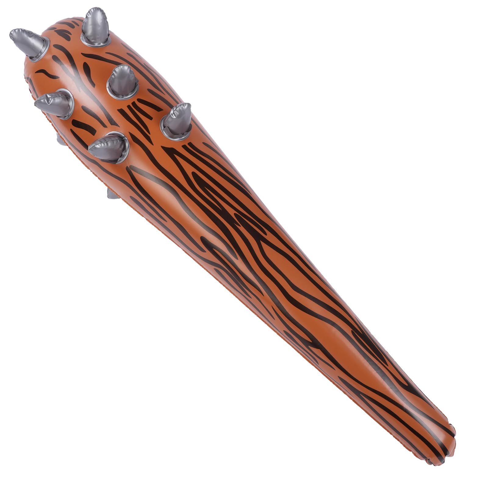 AYBUY Inflatable Caveman Club Stick 54cm Dark Brown Spiked Expulsion Decoration for Stone Age Theme and Halloween Cosplay
