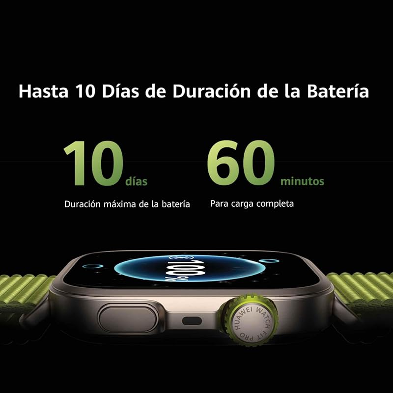 Watch FIT 4 Pro Smartwatch,Caja de Cristal de Zafiro y Titanio,Negro